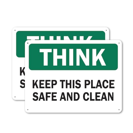 Signmission Safety Culture Sign, 18 in Width, Plastic, Rectangle OS-2PACK-TS-P-1218-L-19621